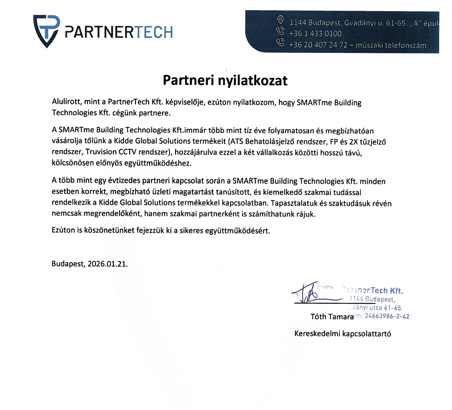 partnertechnyilatkozat