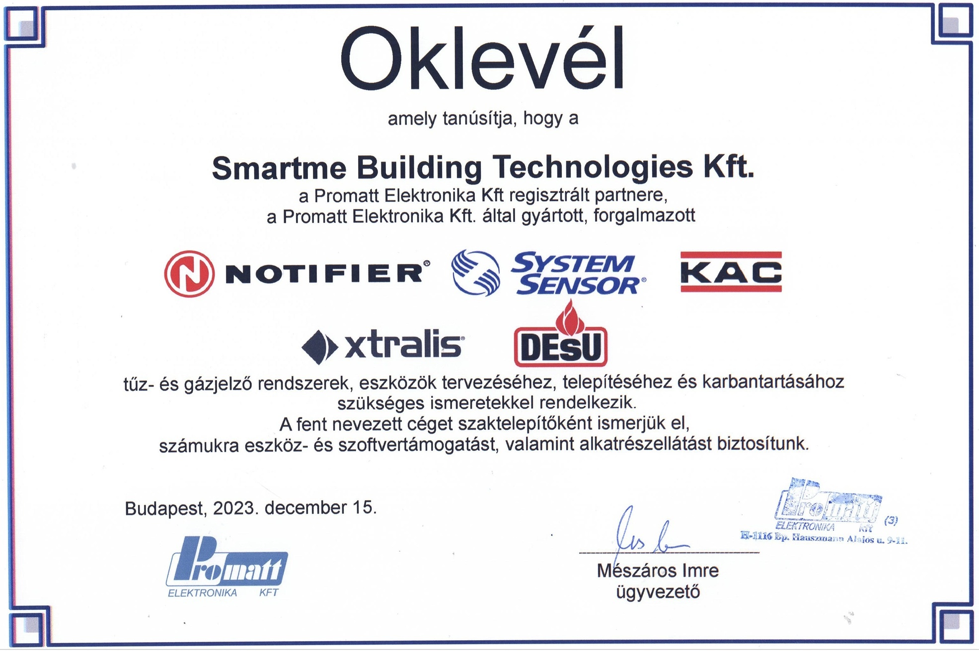 smartme kft promatt partner
